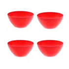 DREAM HOME Plastic Bowl, Microwave Safe( 1.1 L, Pack of 4, Assorted)