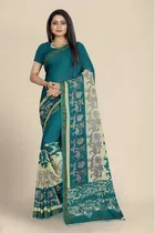 Georgette Printed Saree for Women 