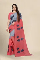 Georgette Printed Saree for Women 