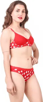 Cotton Blend Lingerie Set for Women 