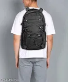 Polyester Backpack for Men & Women, Black