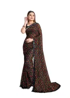 Georgette Printed Saree for Women 