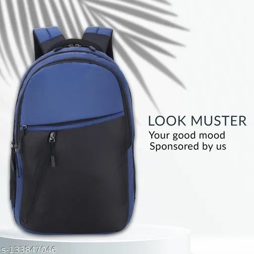 Polyester Backpack for Men & Women, Multicolor