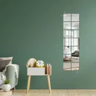 Acrylic Square Shaped Wall Mirror Stickers 