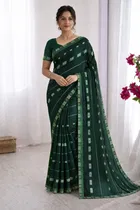 Bollywood Embroidered Georgette Saree for Women 