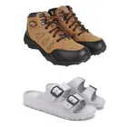 Combo of Casual Shoes with Sliders for Men 