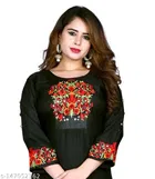 Rayon Embroidered Kurti for Women 