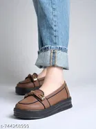 Shoetopia Girls Casual Shoes Brown 