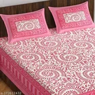 Cotton Queen Bedsheet with 2 Pillow Cover 