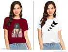 Half Sleeves Printed T-shirts for Women & Girls 