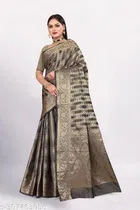 Organza Zari Woven Saree for Women 