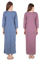 Woolen Hosiery Nighty for Women 