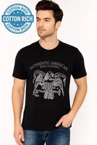 Round Neck American Eagle Printed T-Shirt for Men 