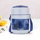 ट्रूवेयर ऑफिस प्लस 3 BPA फ्री प्लास्टिक लंच बॉक्स विथ 3 स्टेनलेस स्टील कंटेनर्स 300 ml x 2, 200 ml x 1