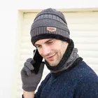 Woolen Cap with Neck Warmer for Men & Women 