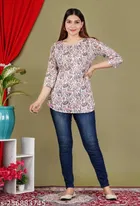 Cottonthree Quarter Sleeves Top for Women 