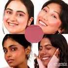 Cute Heart Cream Blusher With Built-In Mirror