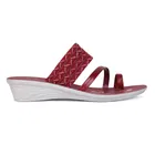 Flats for Women, Maroon 