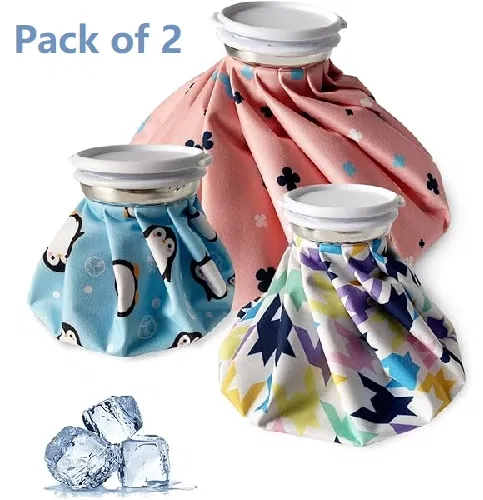 Reusable Ice Cold Pack for Pain Relief (Multicolor, Pack of 2)