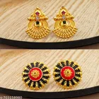 Premium Quality Gold Finish Stud Earrings Combo