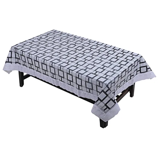 PVC Printed 4 Seaters Table Cover (Multicolor, 40x60 inches)