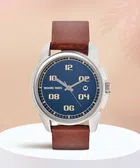 Analog Watch for Men (Brown & Blue)