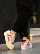 Colorblocked Synthetic Sneakers for Women 