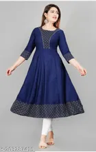 Anarkali Viscose Rayon Printed Kurti for Women 