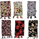 Poly Chiffon Scarves for Women, Multicolor, Pack of 6