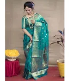Banarasi Silk Jacquard Embroidery Saree for Women 
