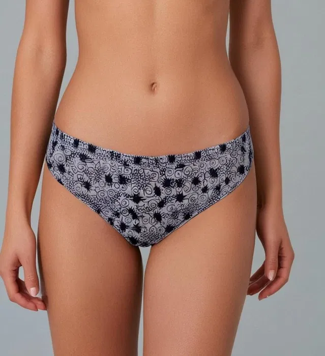Cotton Printed Briefs for Women (Multicolor, XL)
