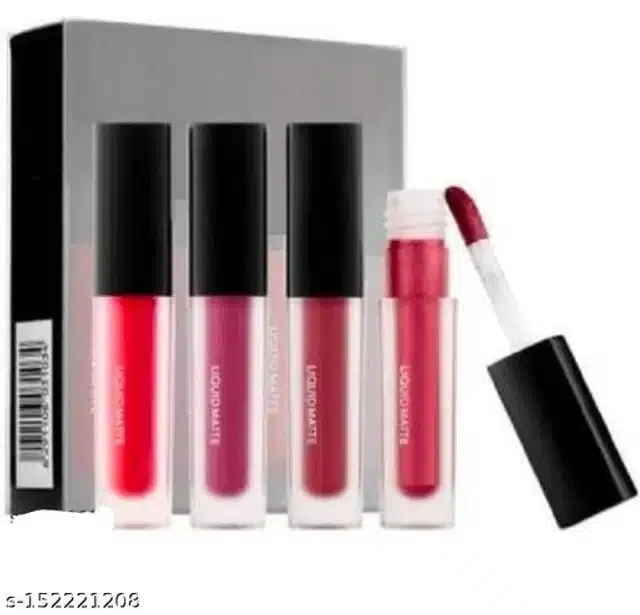 Waterproof Liquid Matte Lipsticks (Nude, Pack of 4)