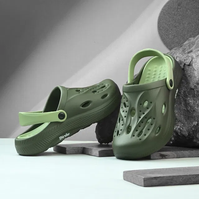 Clogs for Men (Olive, 10)