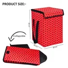 Canvas Laundry Basket ,Red