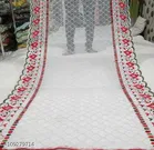 Embroidered Jaipuri Checked Net with Aari Work Sewing & Embroidery 