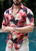 Half Sleeves Printed Shirt for Men (Multicolor, 38)