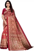 SVB प्रिंटेड साड़ी फॉर वीमेन 