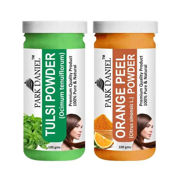 Park Daniel Pure & Natural Tulsi Powder & Orange Peel Powder (Pack Of 2, 100 g) (SE-847)