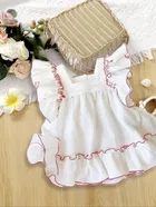 Cotton Solid Frock for Girls 
