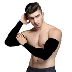 Polycotton Arm Sleeves for Men & Women (Black, Set of 1)