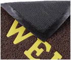 PVC Anti Skid Welcome Door Mat [38x58 cm] Brown
