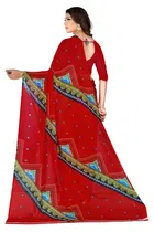 Georgette Printed Saree for Women 