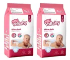 Yobaby Baby Diapers Small 2X36 Pcs (Pack of 2)