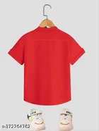 Solid Short Sleeve Shirt for Boys 