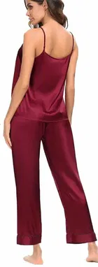 Satin Solid Night Suit for Women 