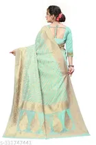 Chanderi Cotton Zari Woven Saree for Women 