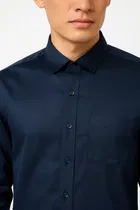 Cotton Blend Full Sleeves Solid Shirt for Men 