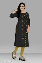 Cotton Slub Embroidered Kurti for Women 