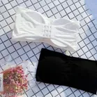 Cotton Blend Bra for Women & Girls, Black & White, Pack of 2 