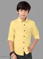 Solid Cotton Blend Polo Shirt for Boys 